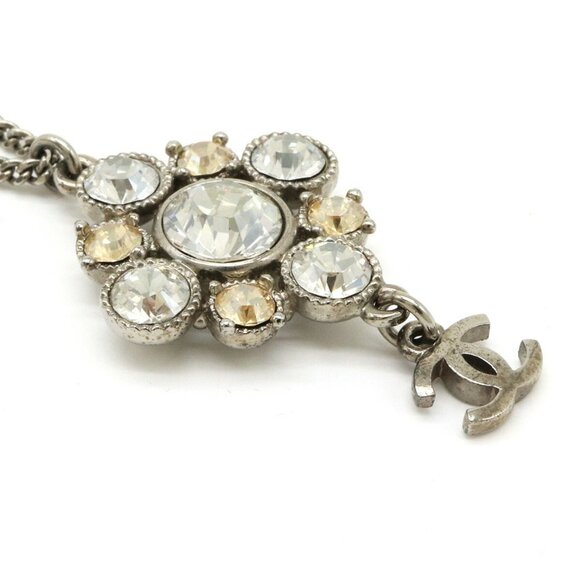 CHANEL Silver Logo Necklace - Picture 4 of 8